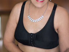 133 Front Close Rose Contour T-Back Bra